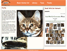 Tablet Screenshot of black-footed-cat.wild-cat.org